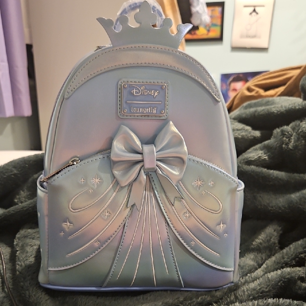 Cinderella Shiny Iridescent Cosplay Mini Backpack